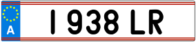 Trailer License Plate